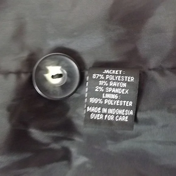 IZ Byer Black and White Tweed Fitted Blazer, Size M - Picture 12 of 13